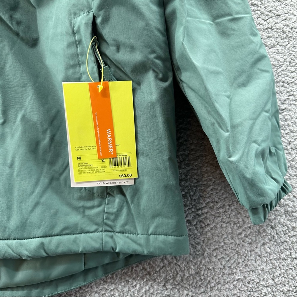 All in Motion Turquoise Cold Weather Jacket Coat - Picture 4 of 11